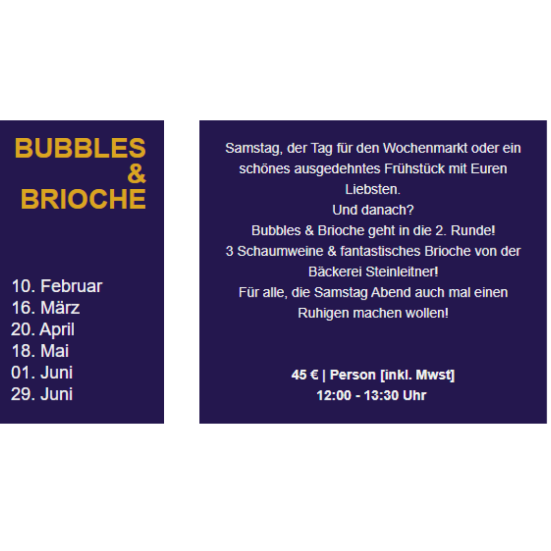 Bubbles & Brioche